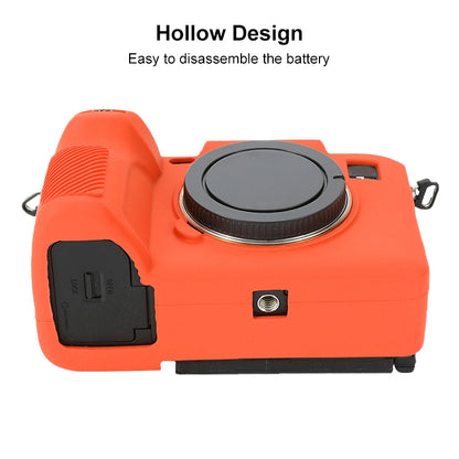 For Sony ILCE-7RM5 / Alpha 7R V Soft Silicone Protective Case (Orange) by buy2fix