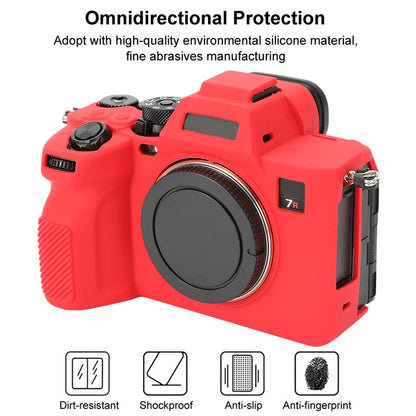 For Sony ILCE-7RM5 / Alpha 7R V Soft Silicone Protective Case (Red) by buy2fix