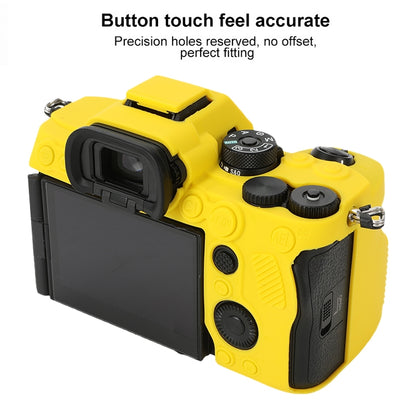 For Sony ILCE-7RM5 / Alpha 7R V Soft Silicone Protective Case (Yellow) by buy2fix