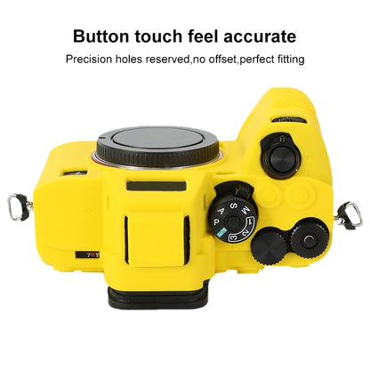For Sony ILCE-7RM5 / Alpha 7R V Soft Silicone Protective Case (Yellow) by buy2fix