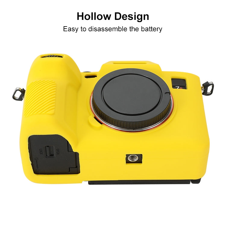 For Sony ILCE-7RM5 / Alpha 7R V Soft Silicone Protective Case (Yellow) by buy2fix