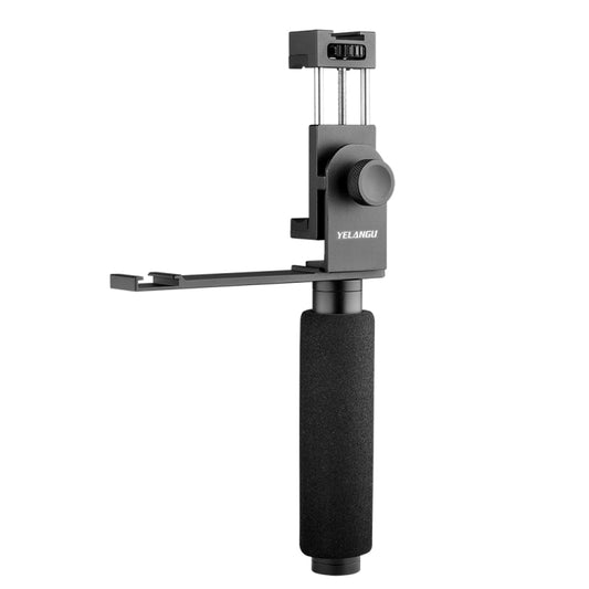 YELANGU PC08 YLG0117A Handheld Grip Holder Bracket with Mobile Phone Metal Clamp (Black) - Hand Held Monopod by YELANGU | Online Shopping UK | buy2fix