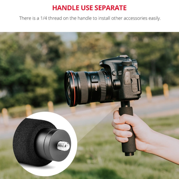 YELANGU PC08 YLG0117A Handheld Grip Holder Bracket with Mobile Phone Metal Clamp (Black) - Hand Held Monopod by YELANGU | Online Shopping UK | buy2fix