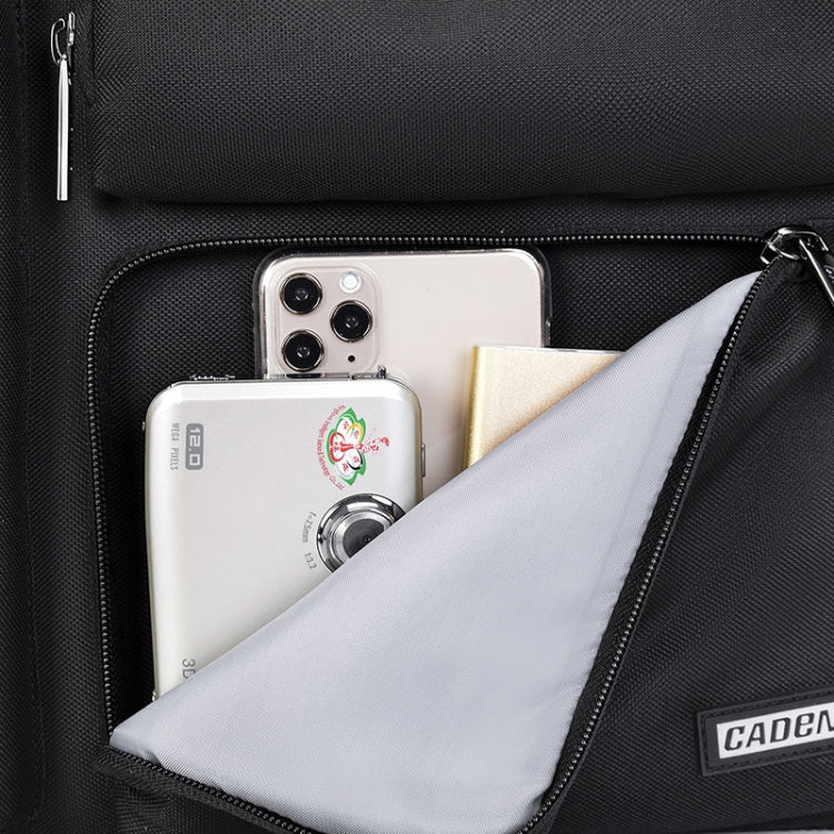 CADEN D28 Portable Multifunctional Single and Double Shoulder Camera Bag With Strap(Black) by CADeN