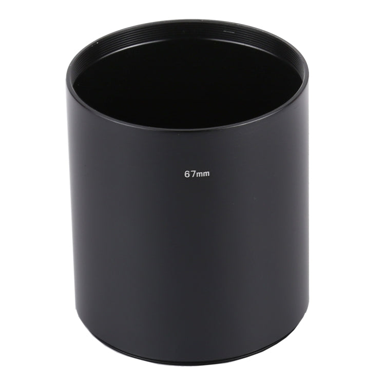 67mm Thread Type Straight Tube Full Metal Lens Hood Shade for Medium Telephoto Lens - Lens Hood by buy2fix | Online Shopping UK | buy2fix