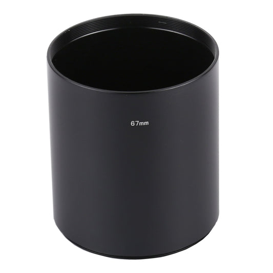 67mm Thread Type Straight Tube Full Metal Lens Hood Shade for Medium Telephoto Lens - Lens Hood by buy2fix | Online Shopping UK | buy2fix