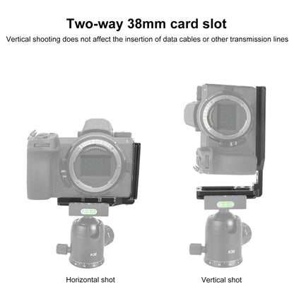 1/4 inch  Vertical Shoot Quick Release L Plate Bracket Base Holder for Nikon Z6 / Z7 - L-Bracket by buy2fix | Online Shopping UK | buy2fix