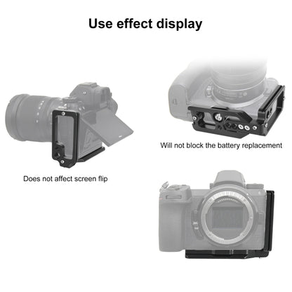 1/4 inch  Vertical Shoot Quick Release L Plate Bracket Base Holder for Nikon Z6 / Z7 - L-Bracket by buy2fix | Online Shopping UK | buy2fix