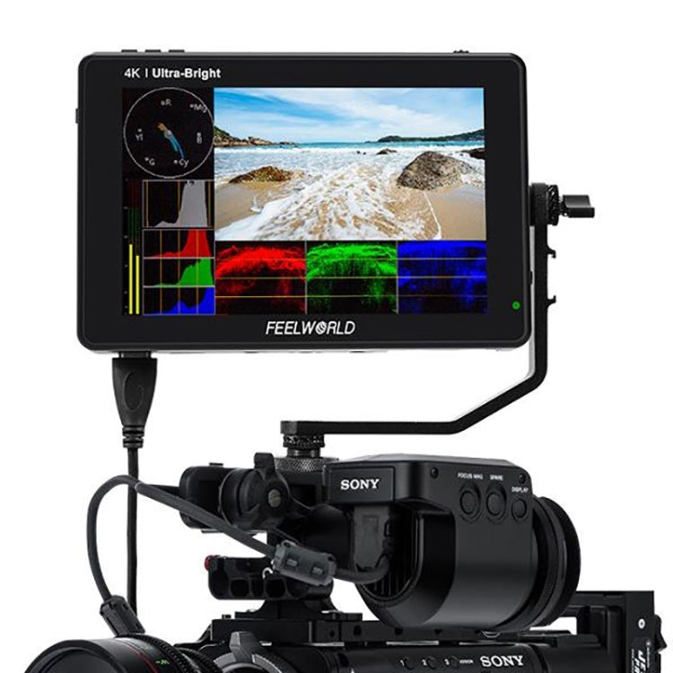 FEELWORLD LUT7 1920x1200 2200 nits 7 inch IPS Screen HDMI 4K Touch Screen Camera Field Monitor - On-camera Monitors by FEELWORLD | Online Shopping UK | buy2fix