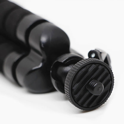Mini Octopus Flexible Foam Tripod Holder with Phone Clamp & Remote Control(Black) - Stand by buy2fix | Online Shopping UK | buy2fix