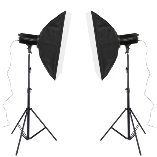 TRIOPO Oubao TTR400W 60x90cm Studio Softbox + Tripod Mount + 2x E27 150W Light Bulb Photography Lighting Tow Piece Set - Shoe Mount Flashes by TRIOPO | Online Shopping UK | buy2fix