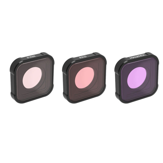 JSR KB Series Diving (Red Magenta Pink) Color Lens Filter for GoPro HERO13 Black /12 Black /11 Black /10 Black /9 Black - Lens Filter by JSR | Online Shopping UK | buy2fix