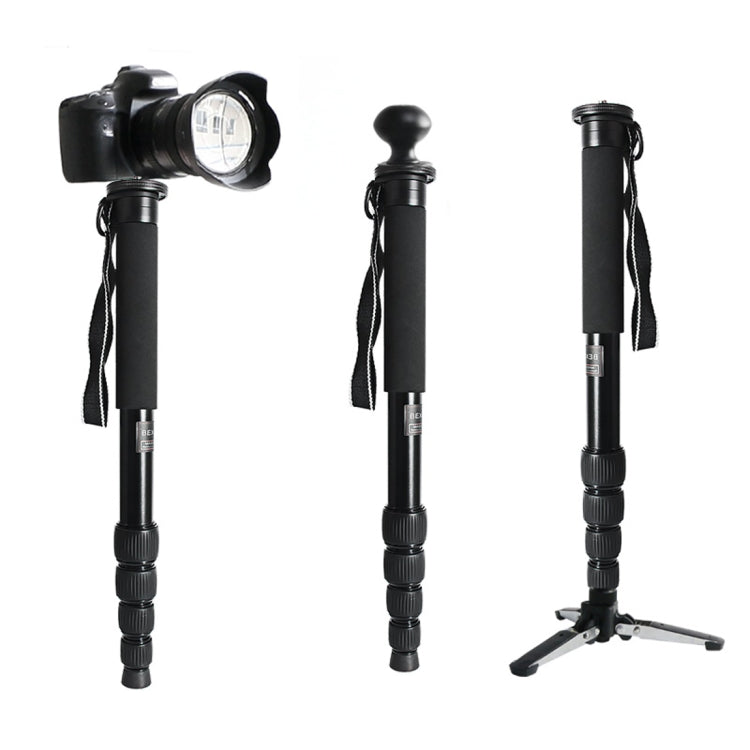 BEXIN MAS285 Portable Travel Outdoor DSLR Camera Aluminum Alloy Monopod Holder(Black) - Monopods by BEXIN | Online Shopping UK | buy2fix