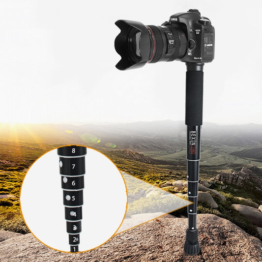 BEXIN P308C Portable Travel Outdoor DSLR Camera Aluminum Alloy Monopod Holder (Black) - Monopods by BEXIN | Online Shopping UK | buy2fix