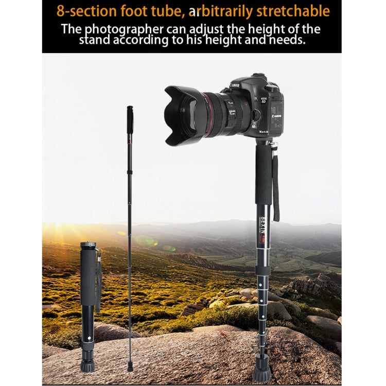 BEXIN P308B Portable Travel Outdoor DSLR Camera Aluminum Alloy Monopod Holder (Black) - Monopods by BEXIN | Online Shopping UK | buy2fix
