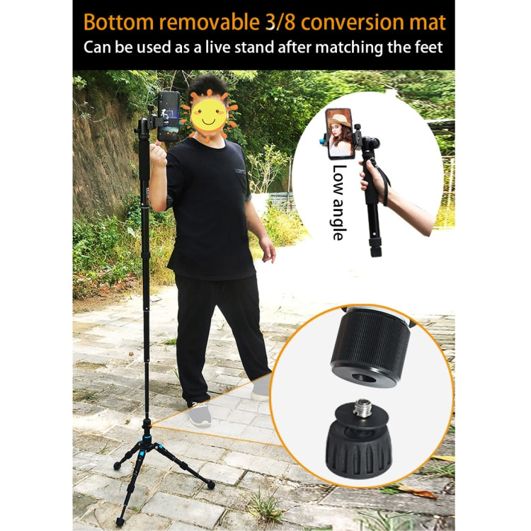 BEXIN P308B Portable Travel Outdoor DSLR Camera Aluminum Alloy Monopod Holder (Black) - Monopods by BEXIN | Online Shopping UK | buy2fix