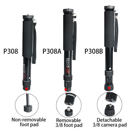 BEXIN P308B Portable Travel Outdoor DSLR Camera Aluminum Alloy Monopod Holder (Black) - Monopods by BEXIN | Online Shopping UK | buy2fix