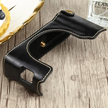 1/4 inch Thread PU Leather Camera Half Case Base for FUJIFILM X100V (Black) - Half Case by buy2fix | Online Shopping UK | buy2fix