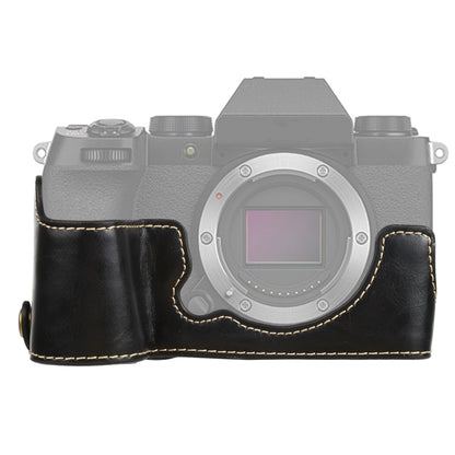 1/4 inch Thread PU Leather Camera Half Case Base for FUJIFILM X-S10 (Black) - Half Case by buy2fix | Online Shopping UK | buy2fix