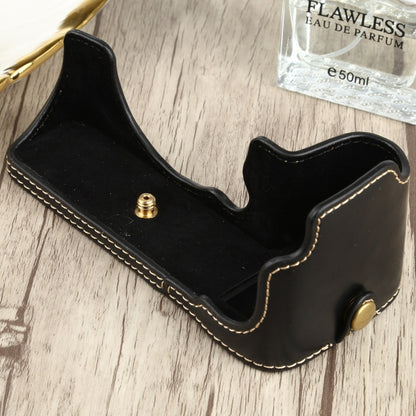 1/4 inch Thread PU Leather Camera Half Case Base for FUJIFILM X-S10 (Black) - Half Case by buy2fix | Online Shopping UK | buy2fix