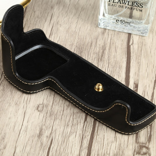 1/4 inch Thread PU Leather Camera Half Case Base for Canon EOS 90D (Black) - Half Case by buy2fix | Online Shopping UK | buy2fix