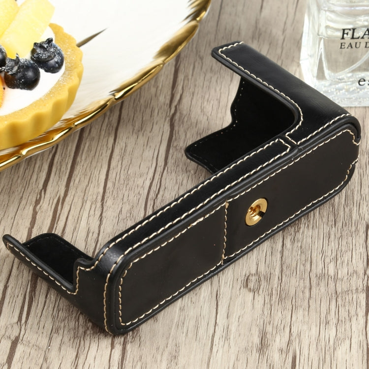 1/4 inch Thread PU Leather Camera Half Case Base for FUJIFILM XE4 (Black) - Half Case by buy2fix | Online Shopping UK | buy2fix