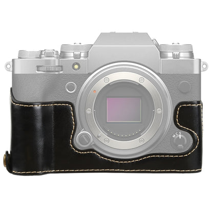 1/4 inch Thread PU Leather Camera Half Case Base for FUJIFILM X-T4 (Black) - Half Case by buy2fix | Online Shopping UK | buy2fix