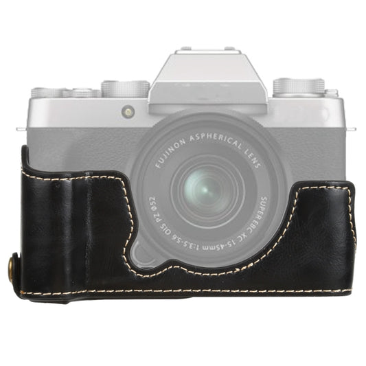 1/4 inch Thread PU Leather Camera Half Case Base for FUJIFILM XT200 (Black) - Half Case by buy2fix | Online Shopping UK | buy2fix