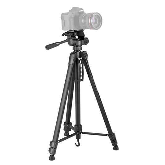 WeiFeng WT-3560 3-Section Folding Legs Live Broadcast Aluminum Alloy Tripod Mount (Black) - Tripods by buy2fix | Online Shopping UK | buy2fix