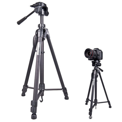 WeiFeng WT-3560 3-Section Folding Legs Live Broadcast Aluminum Alloy Tripod Mount (Black) - Tripods by buy2fix | Online Shopping UK | buy2fix