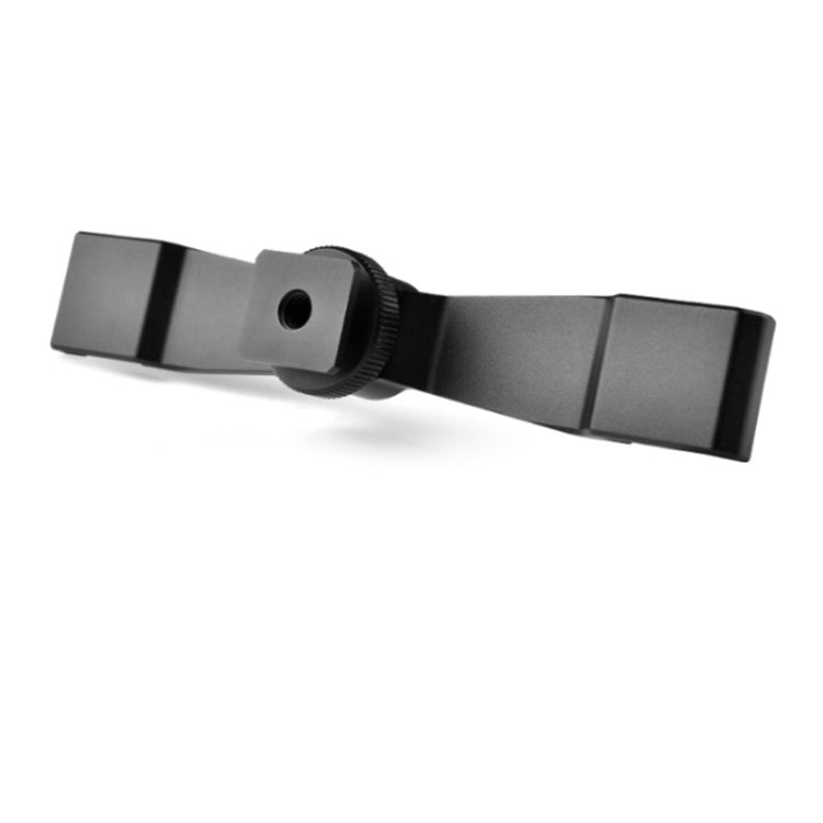 YELANGU A641 Cold Shoe to Dual Cold Shoe Mount Adapter Aluminum Alloy Extension Bracket (Black) - Stand Bracket by YELANGU | Online Shopping UK | buy2fix