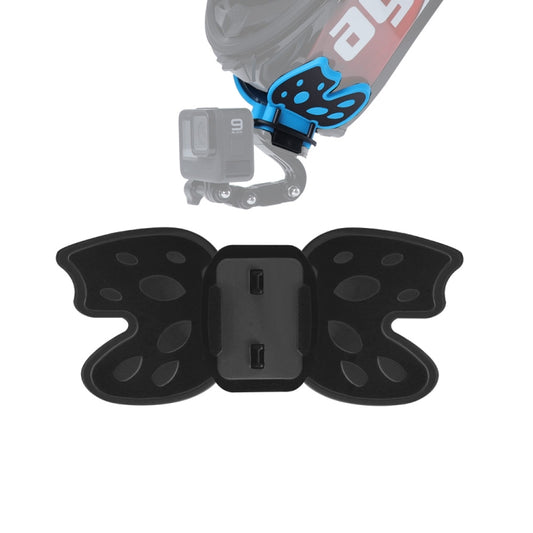 Butterfly Helmet Mount Adapter for GoPro, Insta360, DJI and Other Action Cameras(Black) - Helmet Mount by buy2fix | Online Shopping UK | buy2fix