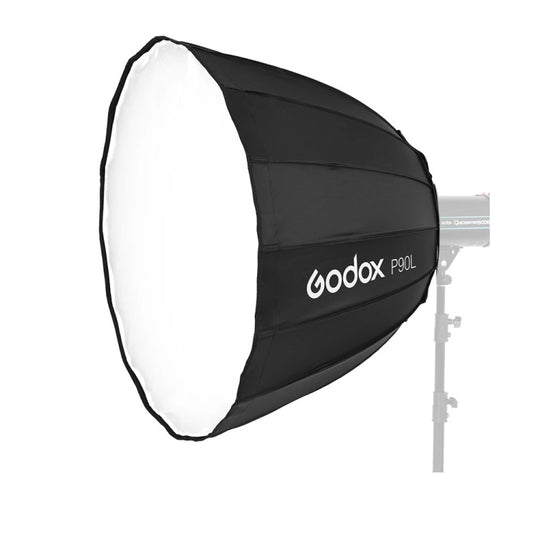 Godox P90L diamètre 90 cm diffuseur réflecteur parabolique Softbox pour Studio Speedlite Flash Softbox (noir)