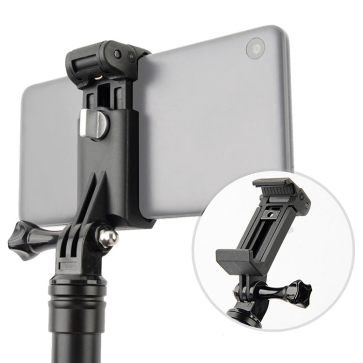 Selfie Sticks Monopods Mount Phone Clamp for iPhone, Samsung, HTC, Sony, LG and other Smartphones, Clip Range: 6-9cm(Black) - Stand by buy2fix | Online Shopping UK | buy2fix