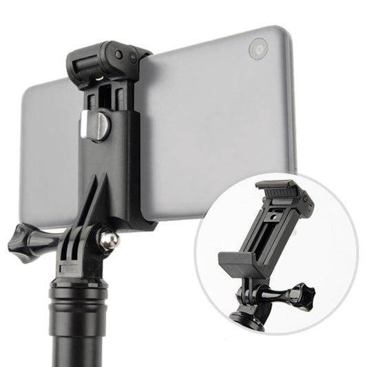 Selfie Sticks Monopods Mount Phone Clamp for iPhone, Samsung, HTC, Sony, LG and other Smartphones, Clip Range: 6-9cm(Black) - Stand by buy2fix | Online Shopping UK | buy2fix
