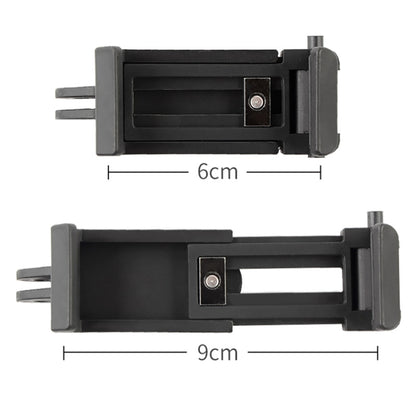 Selfie Sticks Monopods Mount Phone Clamp for iPhone, Samsung, HTC, Sony, LG and other Smartphones, Clip Range: 6-9cm(Black) - Stand by buy2fix | Online Shopping UK | buy2fix