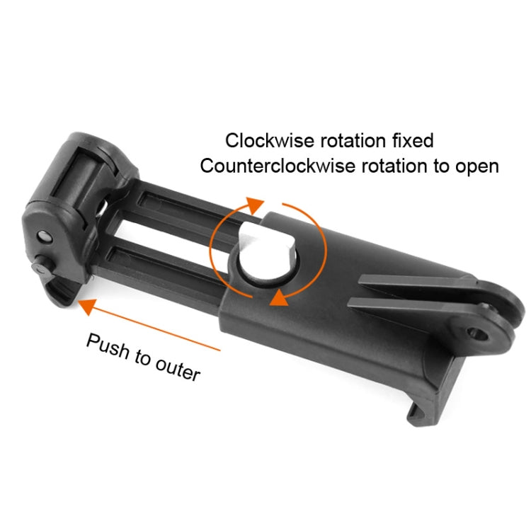 Selfie Sticks Monopods Mount Phone Clamp for iPhone, Samsung, HTC, Sony, LG and other Smartphones, Clip Range: 6-9cm(Black) - Stand by buy2fix | Online Shopping UK | buy2fix