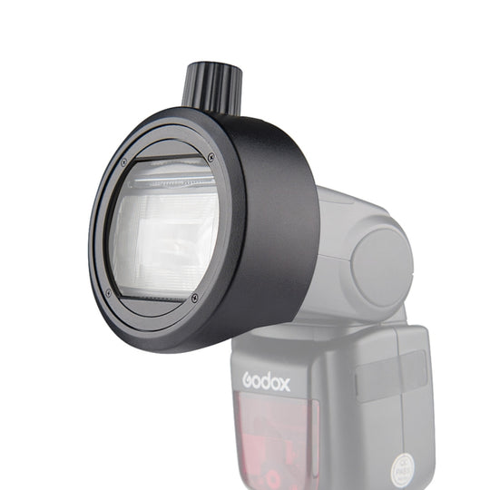 Adaptateur de forme ronde Godox S-R1 Flash Speedlite pour Godox TT685 / V860II / V350 / TT600 (noir)