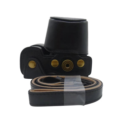 Full Body Camera PU Leather Case Bag for Sony ZV-E10 (Black) by buy2fix