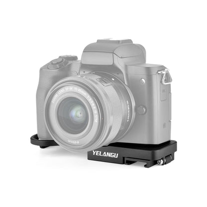 YELANGU CL13 Camera Expansion Board Base L Plate for Canon EOS M50 (Black) - L-Bracket by YELANGU | Online Shopping UK | buy2fix