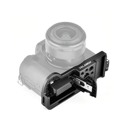 YELANGU CL13 Camera Expansion Board Base L Plate for Canon EOS M50 (Black) - L-Bracket by YELANGU | Online Shopping UK | buy2fix