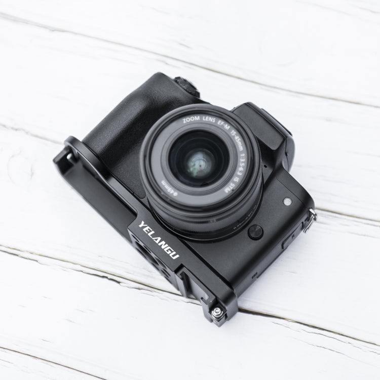 YELANGU CL13 Camera Expansion Board Base L Plate for Canon EOS M50 (Black) - L-Bracket by YELANGU | Online Shopping UK | buy2fix