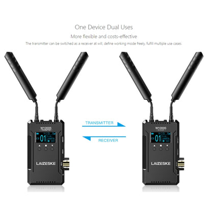 LAIZESKE W1000S 1000FT Dual HDMI + SDI Wireless Video Transmission System (Black) - On-camera Monitors by buy2fix | Online Shopping UK | buy2fix