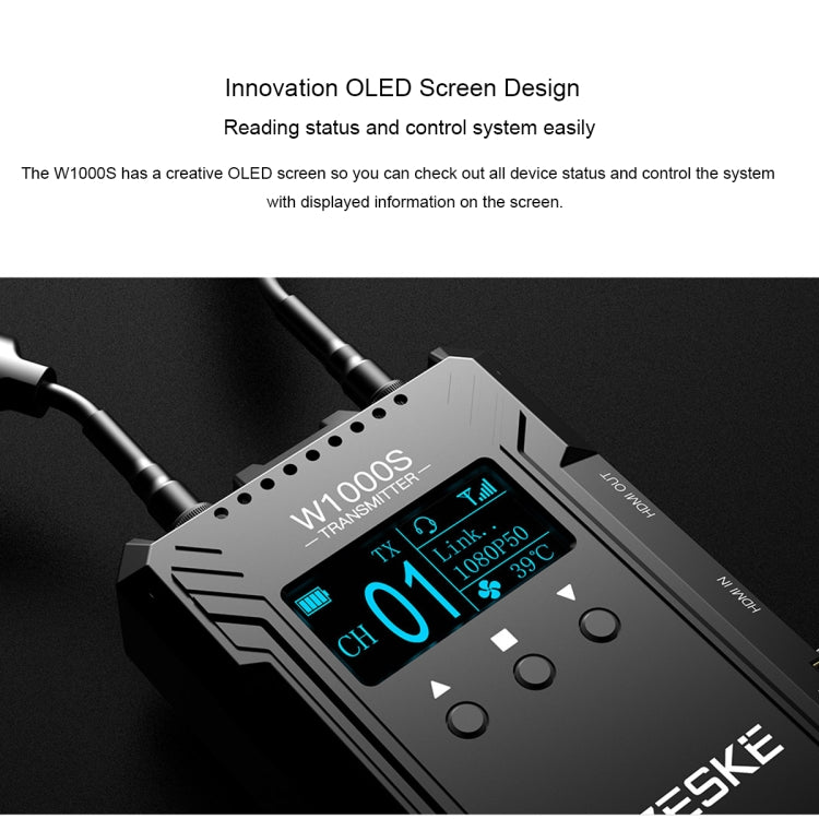 LAIZESKE W1000S 1000FT Dual HDMI + SDI Wireless Video Transmission System (Black) - On-camera Monitors by buy2fix | Online Shopping UK | buy2fix