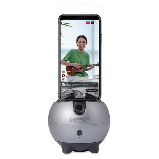 LAIZESKE LA8 Smart Robot Cameraman 360 Degree Auto Tracking Phone Holder (Grey) - Tripod Heads by buy2fix | Online Shopping UK | buy2fix