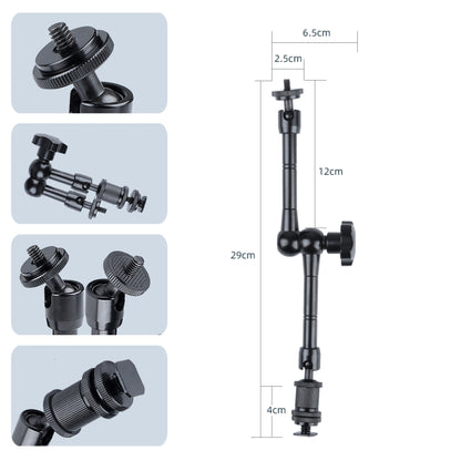 11 inch Adjustable Friction Articulating Magic Arm + Large Claws Clips - Camera Gimbal by buy2fix | Online Shopping UK | buy2fix