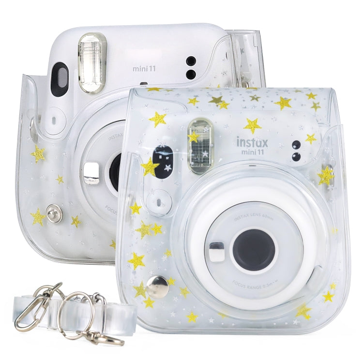 Stars Crystal PVC Hard Case Camera Bag with Shoulder Strap for FUJIFILM Instax Mini 11 (Transparent) by buy2fix