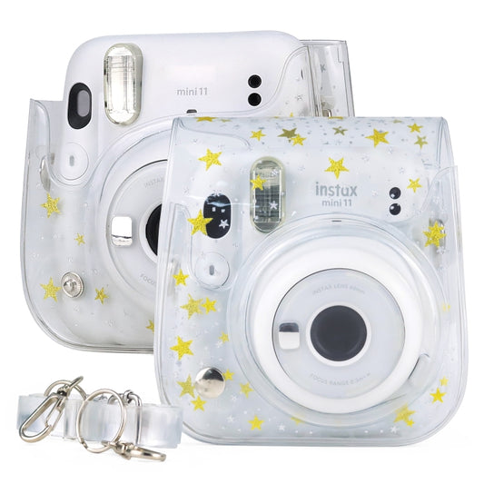 Stars Crystal PVC Hard Case Camera Bag with Shoulder Strap for FUJIFILM Instax Mini 11 (Transparent) by buy2fix