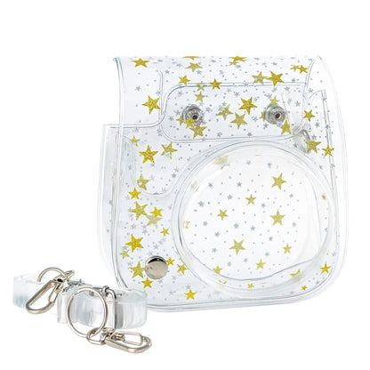 Stars Crystal PVC Hard Case Camera Bag with Shoulder Strap for FUJIFILM Instax Mini 11 (Transparent) by buy2fix
