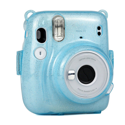 Glitter Power Crystal Case with Strap for FUJIFILM Instax mini 11 (Blue) by buy2fix